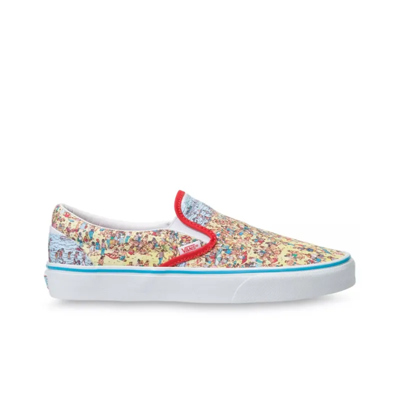 Vans Slip On Wheres Waldo Beach-1