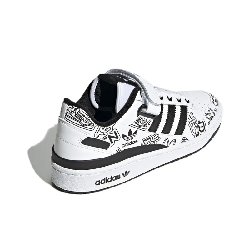 Adidas Forum 84 Low Bold Graphics White Black-3