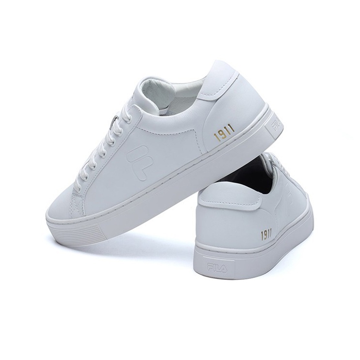 Fila shoes white and gold on sale