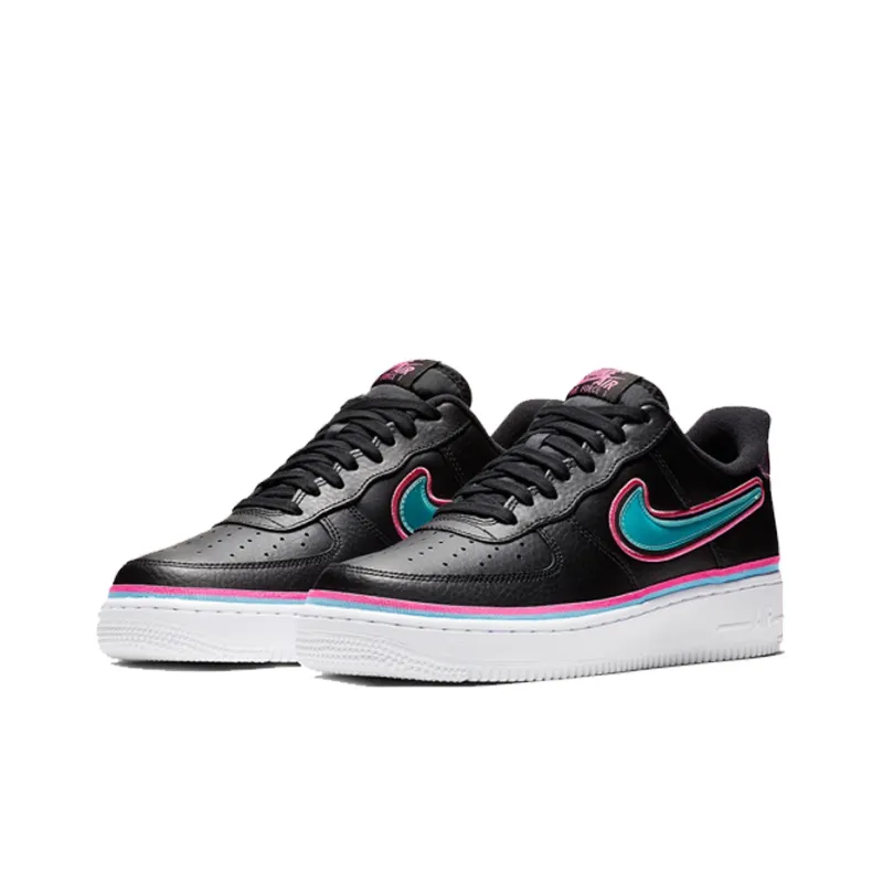 Nike Air Force Low Sport Nba Black Blue Gale Laser Fuchsia US M