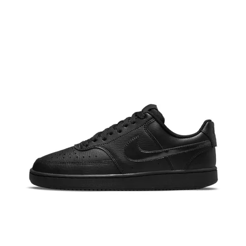 Nike Court Vision 1 Skateboard Shoes Women's Low-Top Black