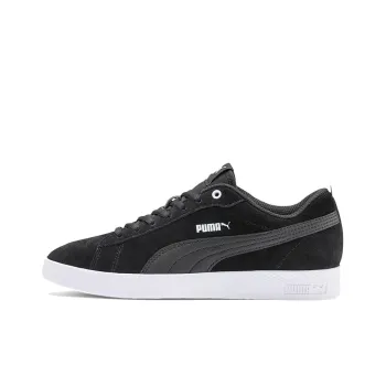 PUMA Smash V2 Sd Black/White Low Casual Board Shoes Women's