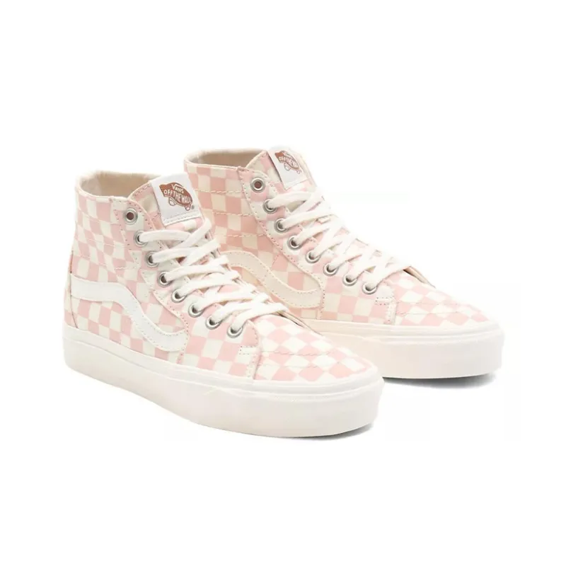 Vans SK8 HI Breathable Non Slip Wear resistant Casual Skateboarding Shoes Pink White 'Pink Blue'-2