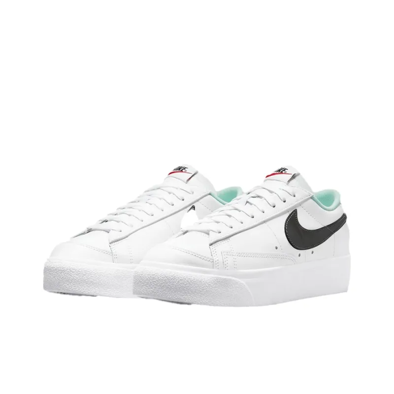 Nike Blazer Low Platform White Black Mint Foam Iridescent Women's-2