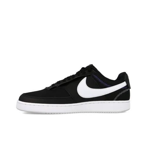 Nike Court Vision 1 Skateboard Shoes Men Low-Top Black/White