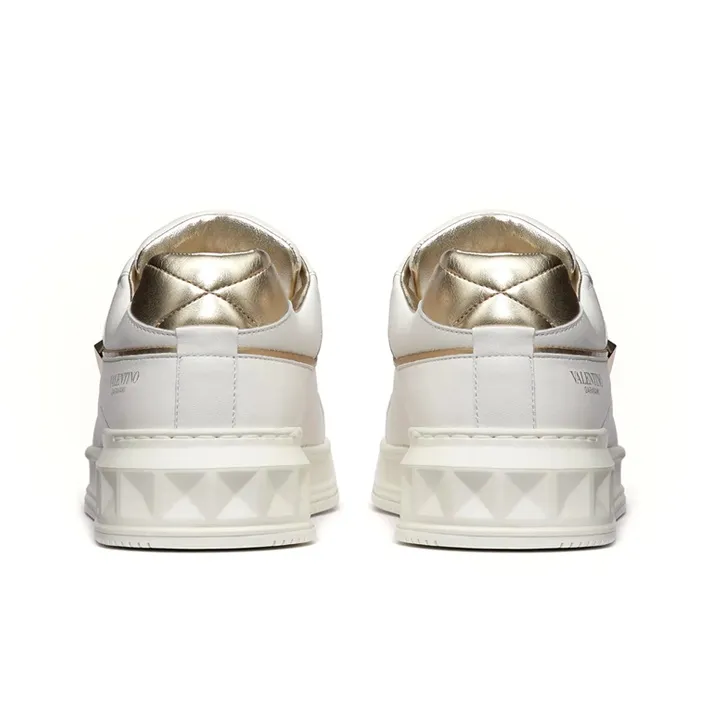 Valentino One Stud GARAVANI Low Top Skateboard Shoes Women's White-4