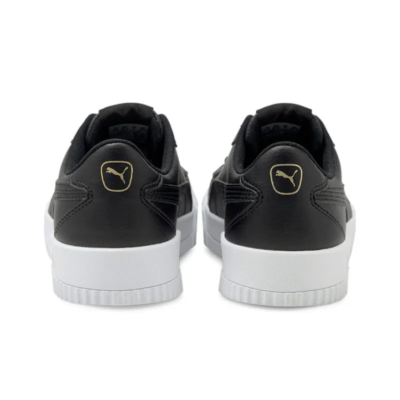 PUMA Carina Series Skateboard Shoes Women's Low-Top Black/Gold-3