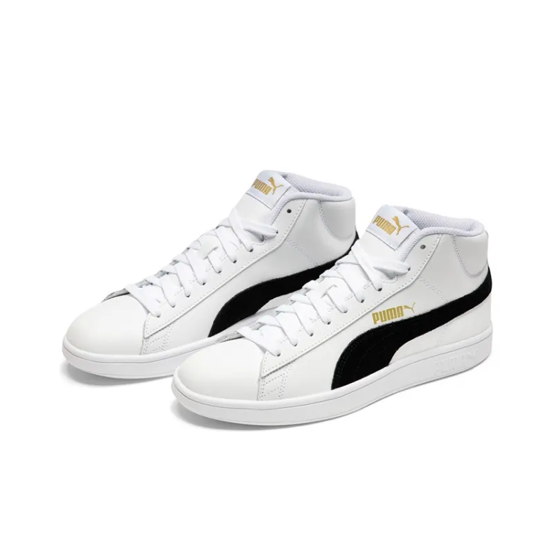 PUMA Smash V2 Mid 'White Black'-2