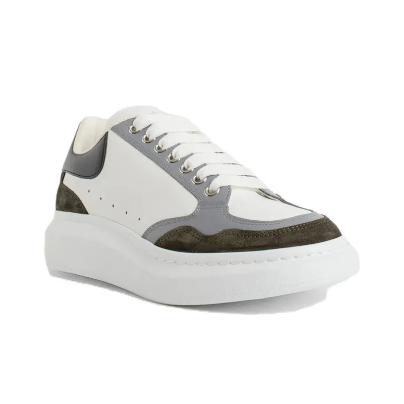 Alexander McQueen Oversized Sneaker 'White Khaki Grey'-2