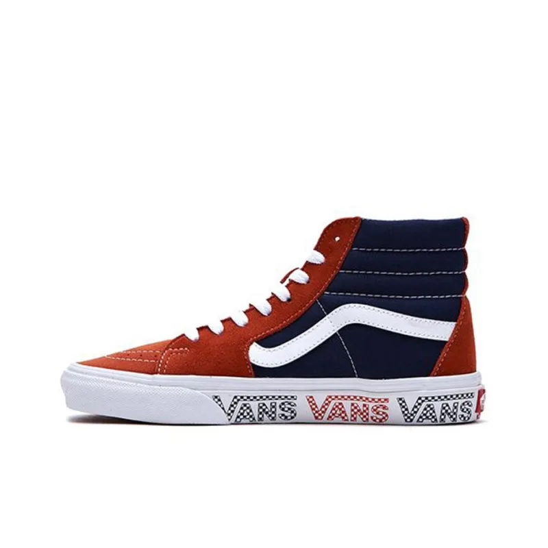 Vans Sk8 hi Orange Blue Splicing 'Black Brown'-0
