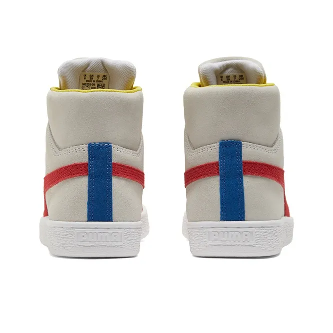 PUMA Suede Mid 21 'White Red Lemon'-3