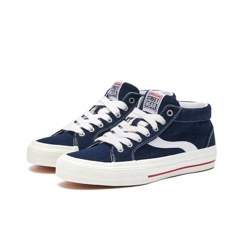 Odd CIRKUS x Vision Street Wear Astley Pro Mid-Top Skateboard Shoes Unisex Denim-2