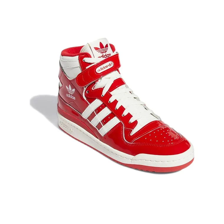 Adidas Forum 84 High Patent Red White-2