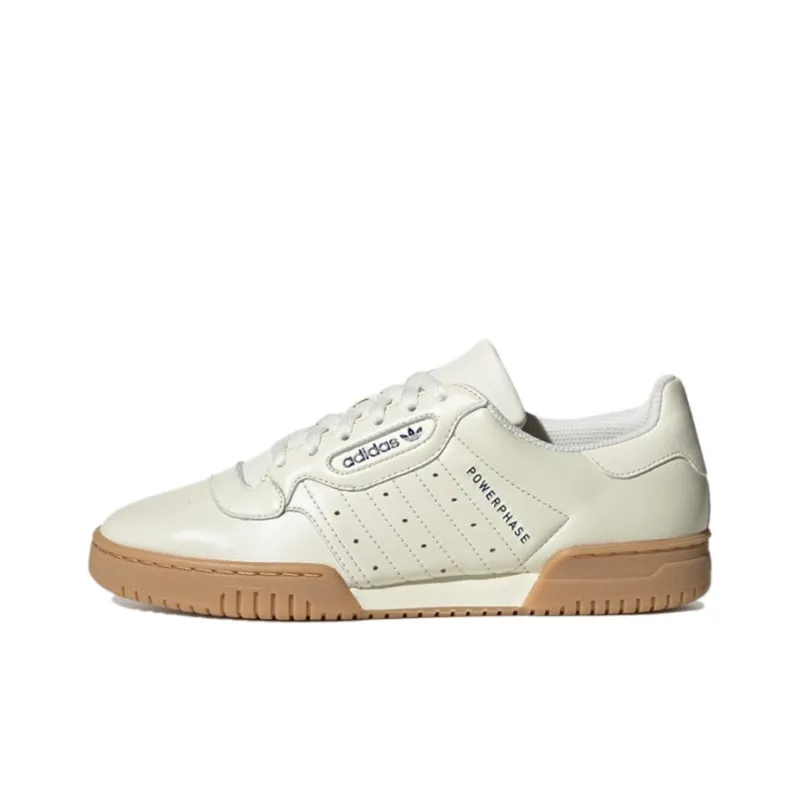 Adidas Originals Yeezy Powerphase Wear-Resistant Low-Top Skateboard Shoes Women's Ecru-0