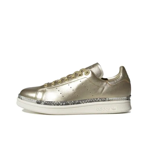 Adidas Originals STAN SMITH Collection Skateboard Shoes Women's Low-Top Gold