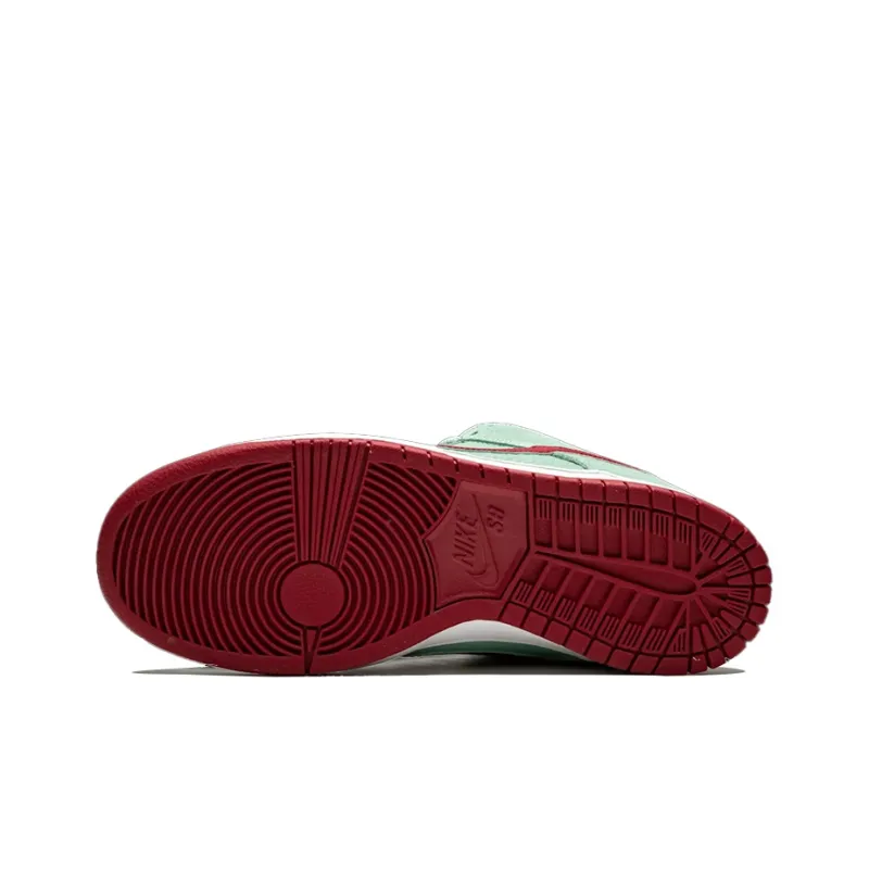 Nike Sb Dunk Low Medium Mint Gym Red-4