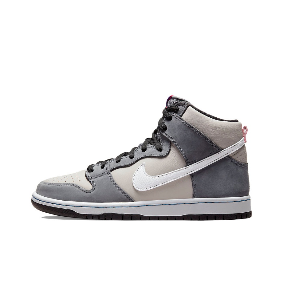 Nike Sb Dunk High Pro Medium Grey Pink - POIZON