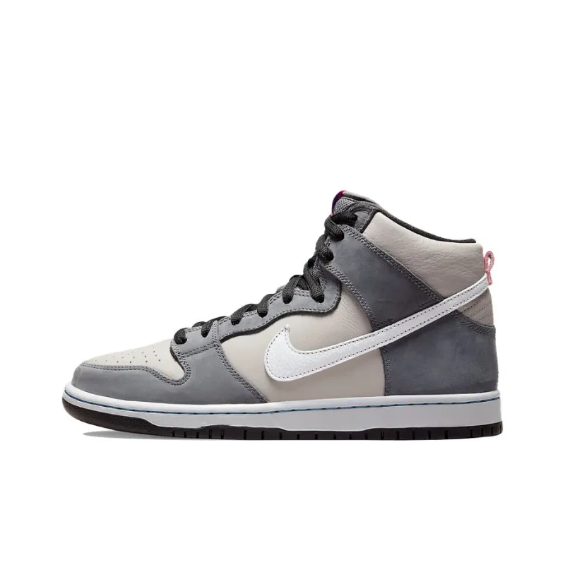Nike Sb Dunk High Pro Medium Grey Pink-0