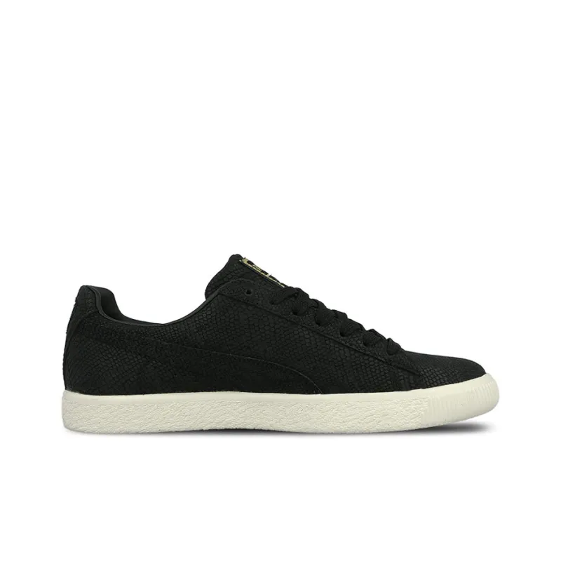 PUMA Clyde Series Euphoria Balance Lightweight Low-Top Skateboard Shoes Women's Black White-1
