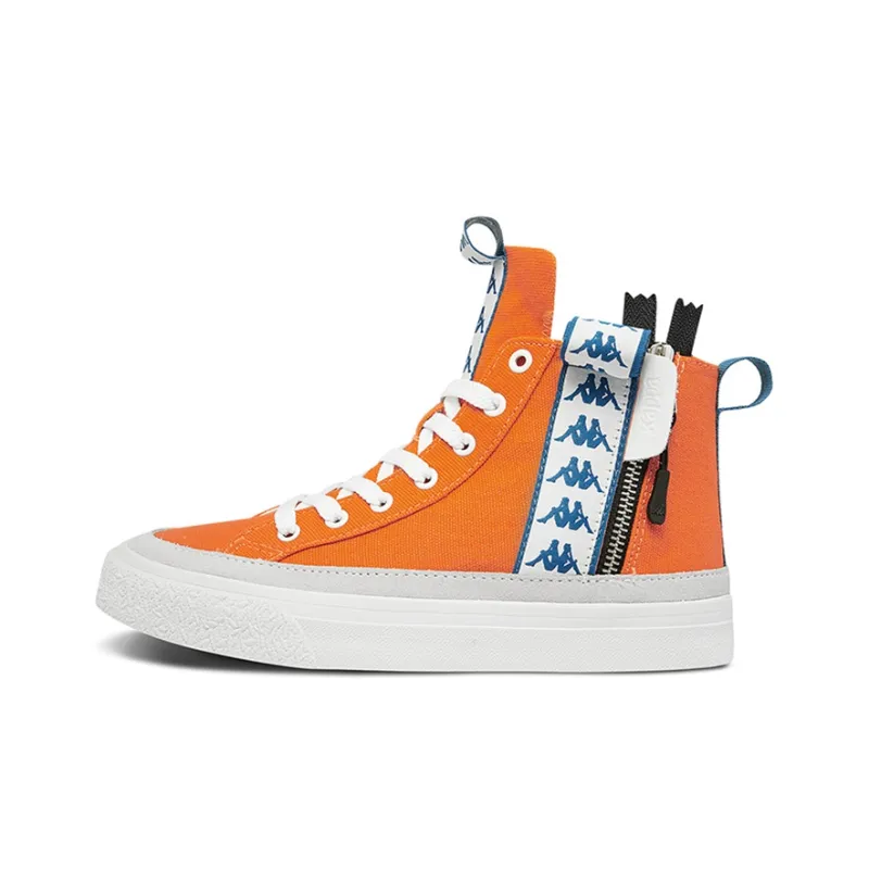 Kappa High Top Skateboard Shoes Unisex Pumpkin Orange-0