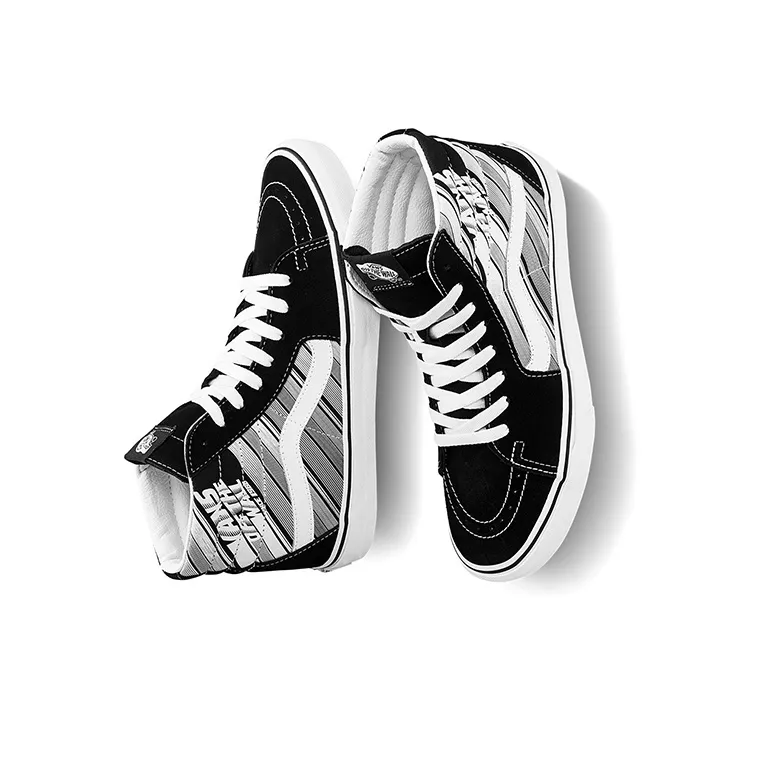Vans SK8 Hi Black White Unisex 'Black White'-4