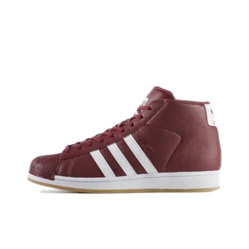 Adidas Originals Pro Model Skateboard Shoes Men Mid Top Red/White
