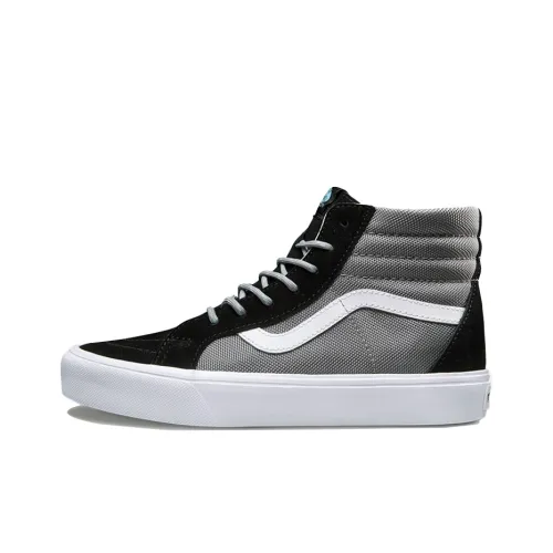 Vans SK8 Skateboard Shoes Women's High-Top Black/Grey/White