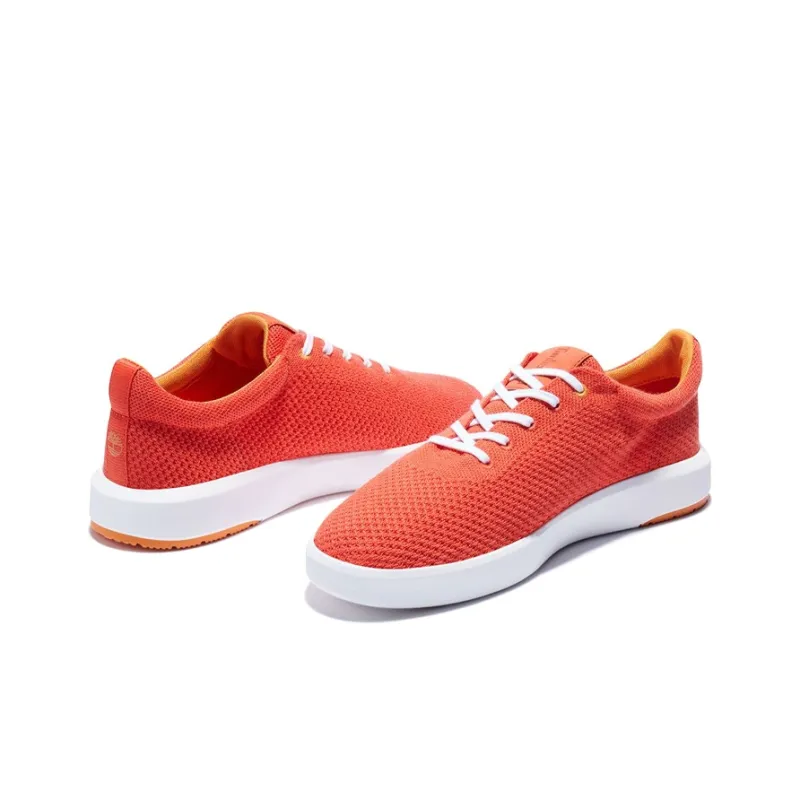 Timberland TRUECLOUD Skateboard Shoes Men Low-Top Orange Red/White-3