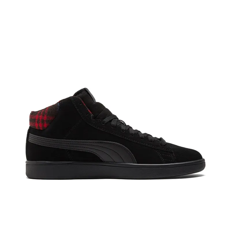PUMA Smash V2 Mid Wtr 'Plaid Black'-1