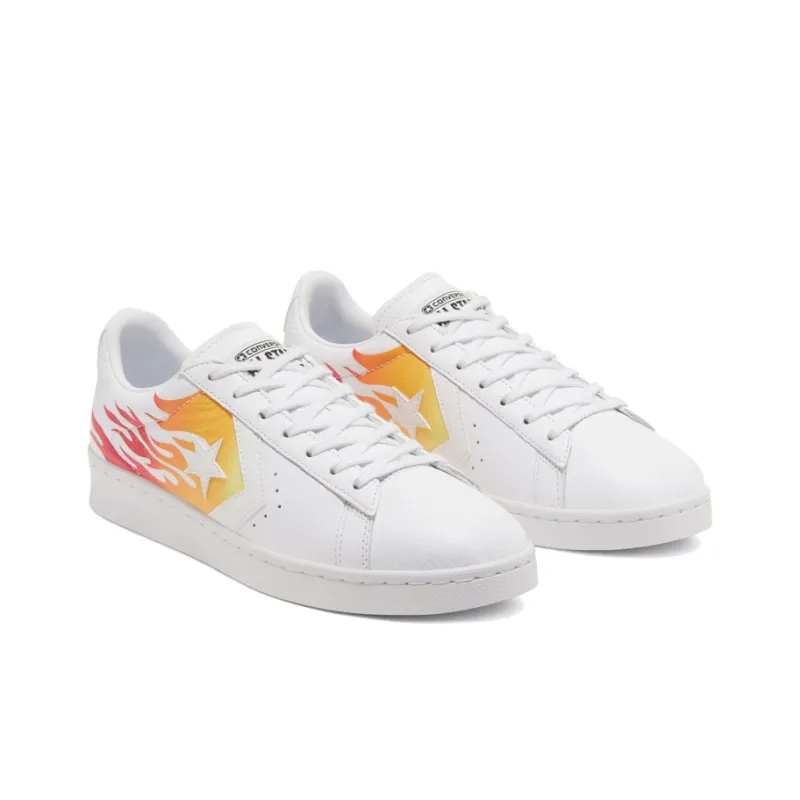 Converse Pro Leather Low Archival Flame Print-2