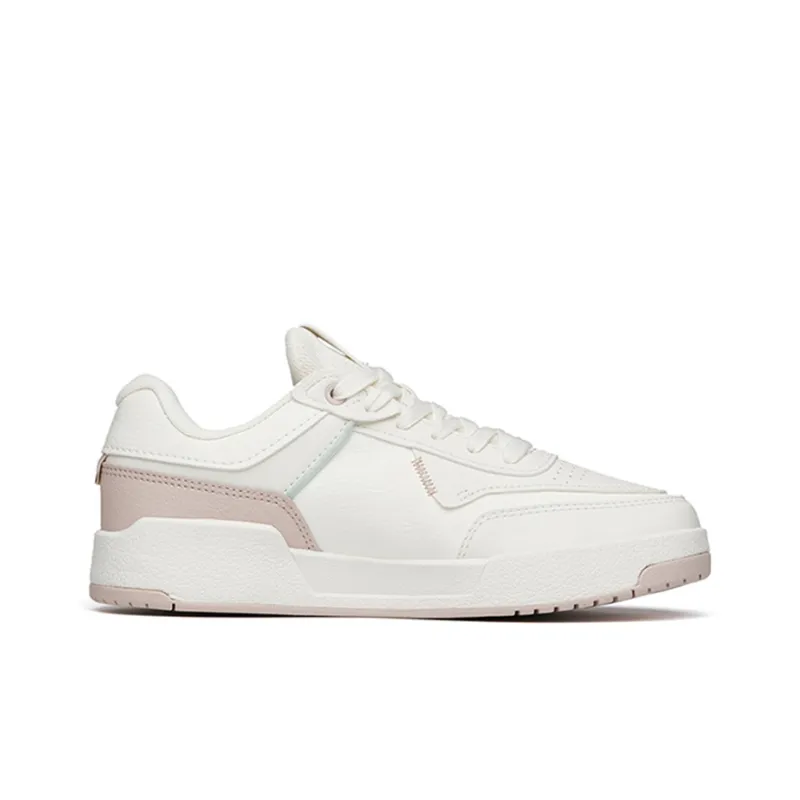 Anta Life Collection Low-Top Skateboard Shoes Women's White Gray-1