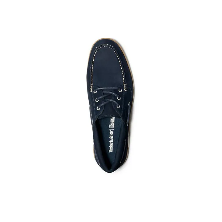 Timberland Bradstreet 3 Eye Boat Shoes 'Navy'-2