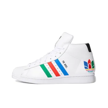 Adidas Pro Model Colorful Trefoil Cloud White