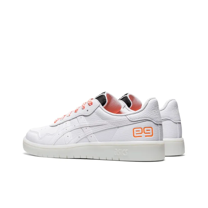 Asics JAPAN S Anti-Slip Wear-Resistant Low-Top Skateboard Shoes Unisex White Orange-3