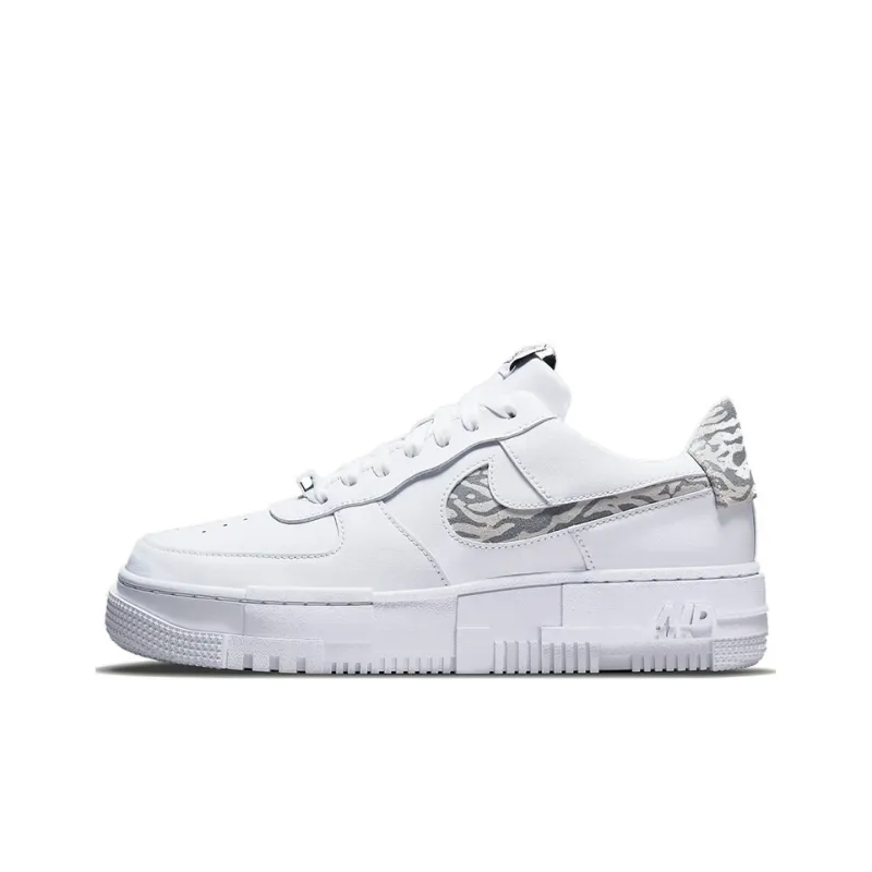 Nike Air Force 1 Low Pixel Se White Zebra Women's-0