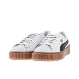 PUMA Basket Platform Perf Gum 'White Brown' Women's