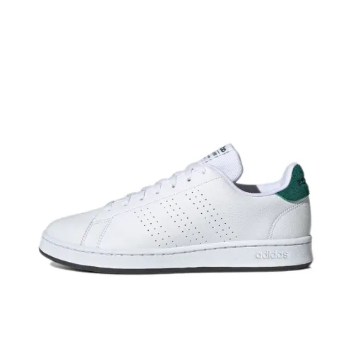 Adidas Neo ADVANTAGE Skateboard Shoes Men Low-Top White/Green