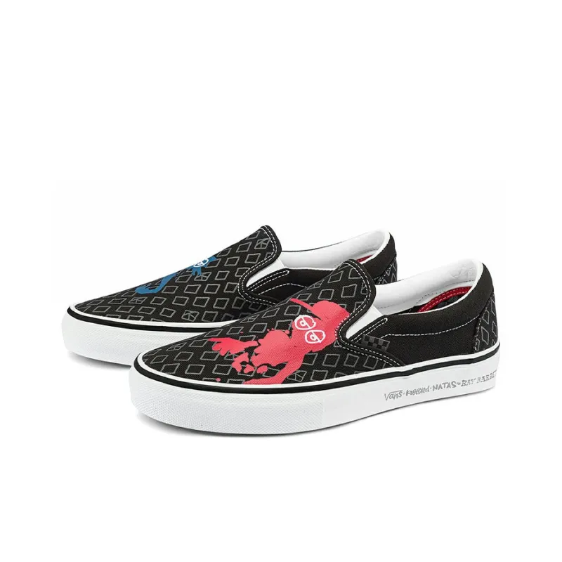 Vans Classic Slip On Krooked By Natas For Ray Black-1