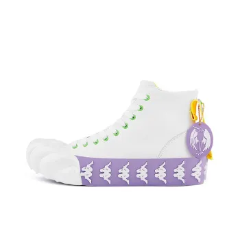 Kappa Chen Tianzhuo Collaboration Wear resistant And Lightweight Mid Top Skateboard Shoes Unisex Korean White