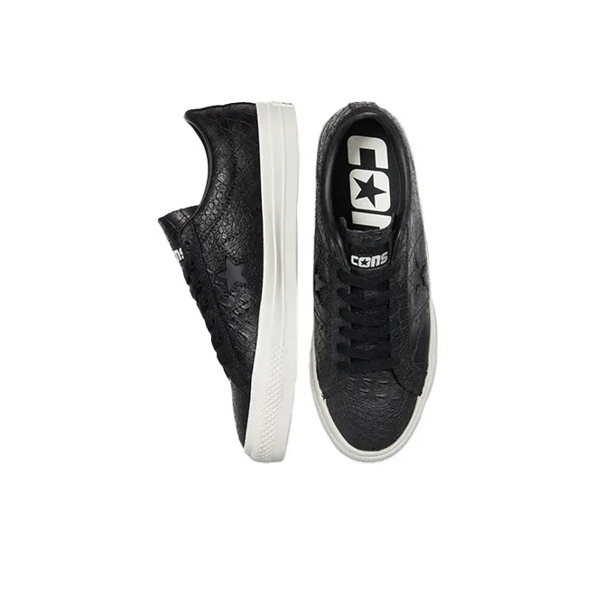 Converse One Star Pro Low 'Croc Emboss Black'-4