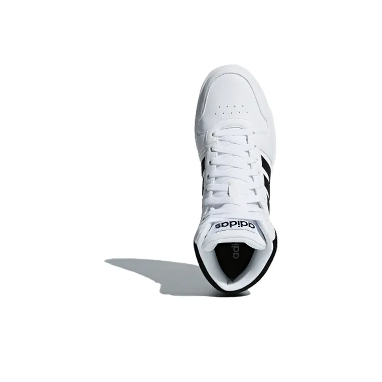 Adidas Hoops 2.0 Mid White Black-3
