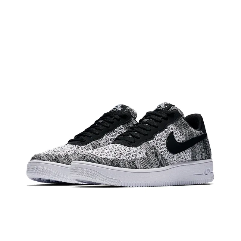 Nike Air Force 1 Flyknit 2 Black Pure Platinum-2