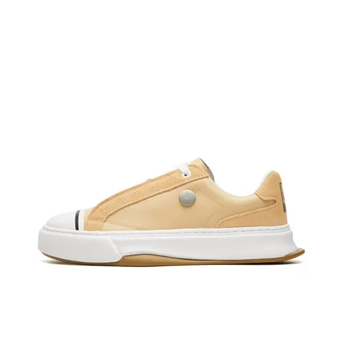 Mihara Yasuhiro X FILA FM-4 Skateboard Shoes Women's Low-Top Beige