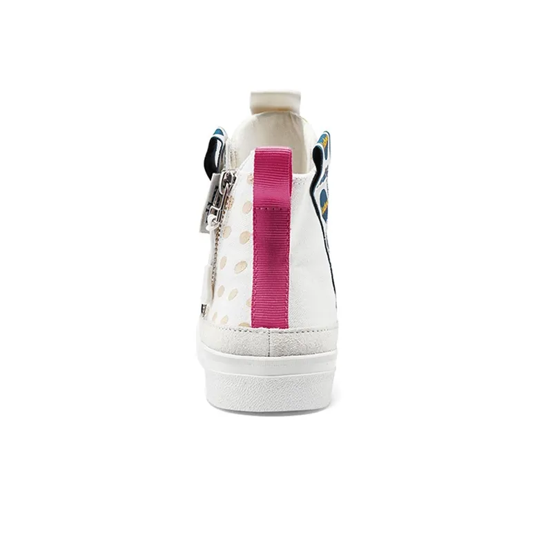 Kappa PLAYER High Top Skateboard Shoes Unisex White-2