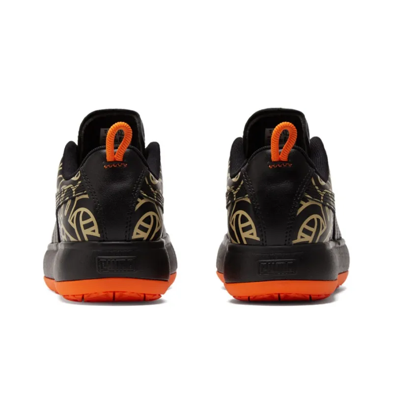 PUMA Pronounce X Suede Mayu 'Black Orange' Women's-4