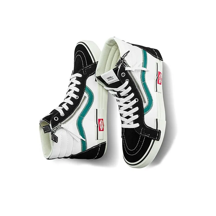 Vans SK8 HI Reissue Cap Skate Shoes Black/Green-3