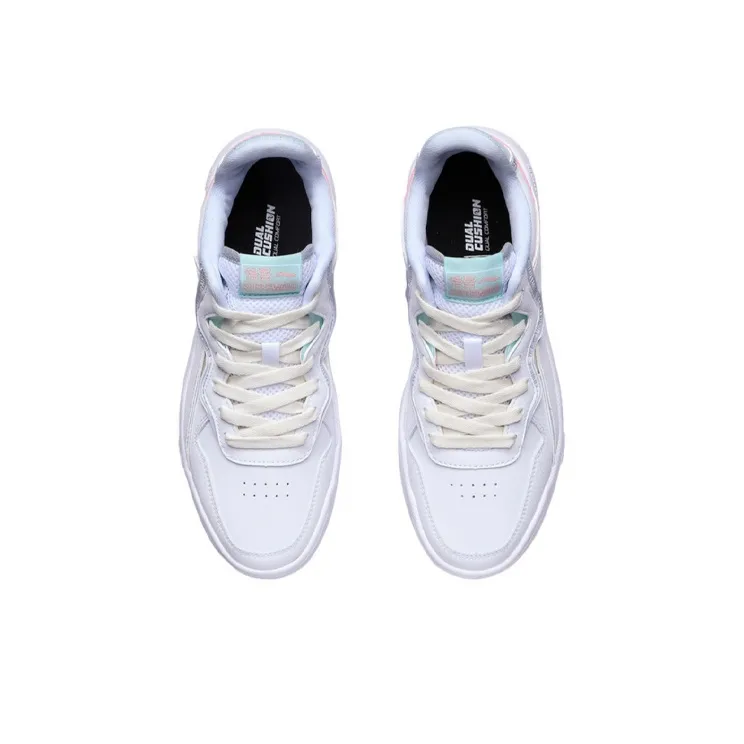 LiNing Wave Spwv Lite Anti-Slip Wear-Resistant Low-Top Skateboard Shoes Women's Salt Powder-3