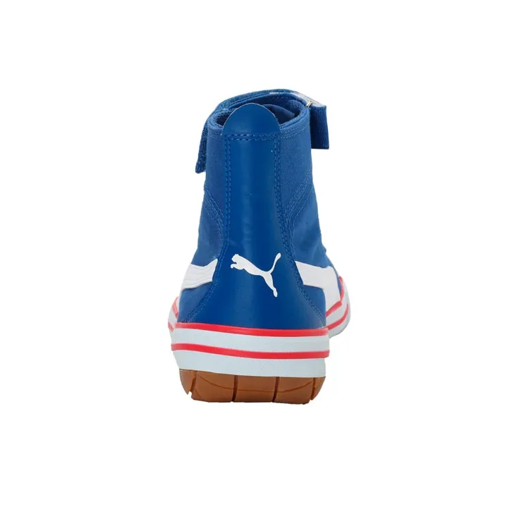 PUMA 917 Fun Mid Idp Anti-Slip Wear-Resistant High-Top Skateboard Shoes Unisex Blue-3