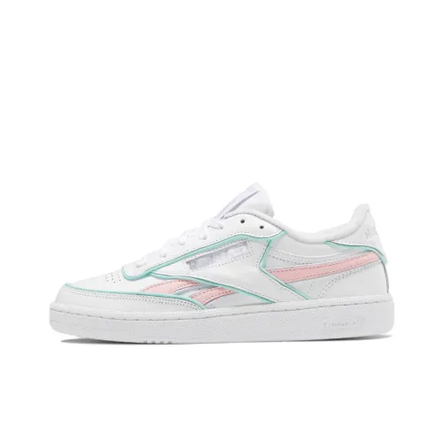 Reebok Club C Skateboard Shoes Women's Low-Top White/Pink