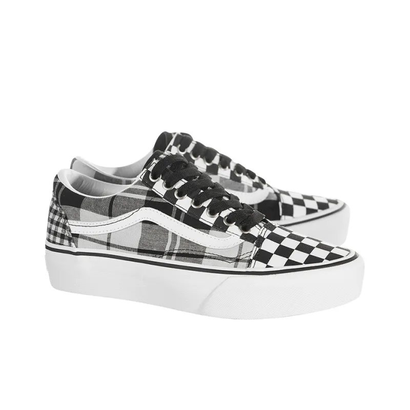 Vans Old Skool Platform 'Plaid Checkerboard' Women's-2